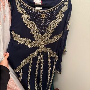 Beaded abaya dress